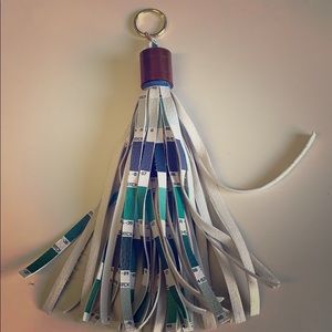 Pantone Inspired Faux Leather Tassel Key Chain